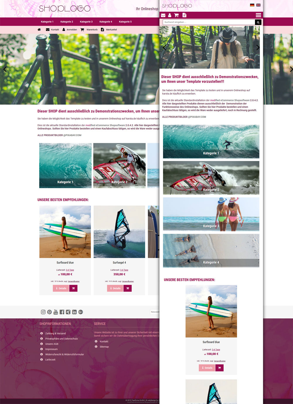 Responsives Template kgd_pink